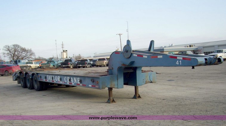 image for item 5113 1966 Neighbor FLTRPM lowboy 31' triple axle trailer