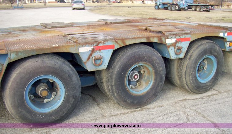 image for item 5113 1966 Neighbor FLTRPM lowboy 31' triple axle trailer