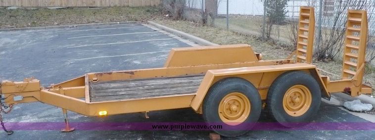 image for item 5258 1991 Redi Haul tandem axle equipment trailer
