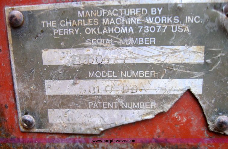 image for item 5309 1987 Ditch Witch 5010