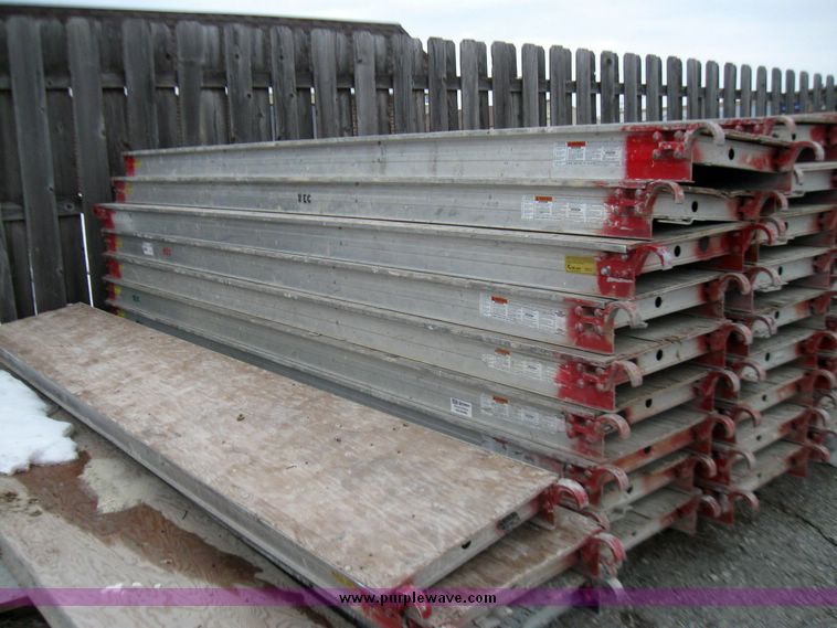 image for item 5344 (36) Bil Jax 10' aluminum walk boards with plywood deck