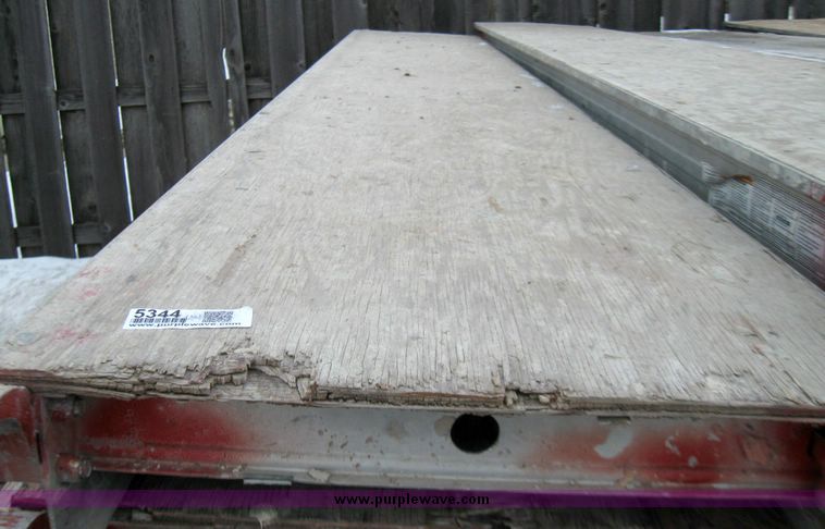 image for item 5344 (36) Bil Jax 10' aluminum walk boards with plywood deck