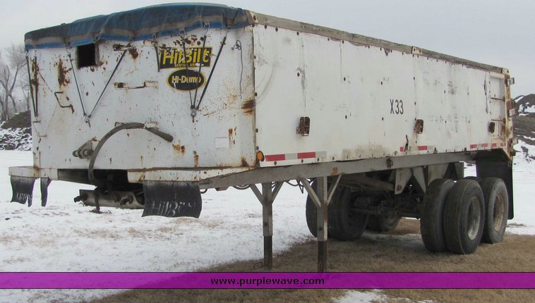 image for item 6018 1991 Hilbilt end dump trailer