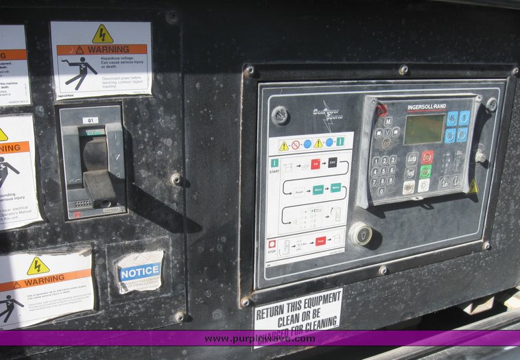 image for item 8048 2001 Ingersoll Rand G190 generator on trailer