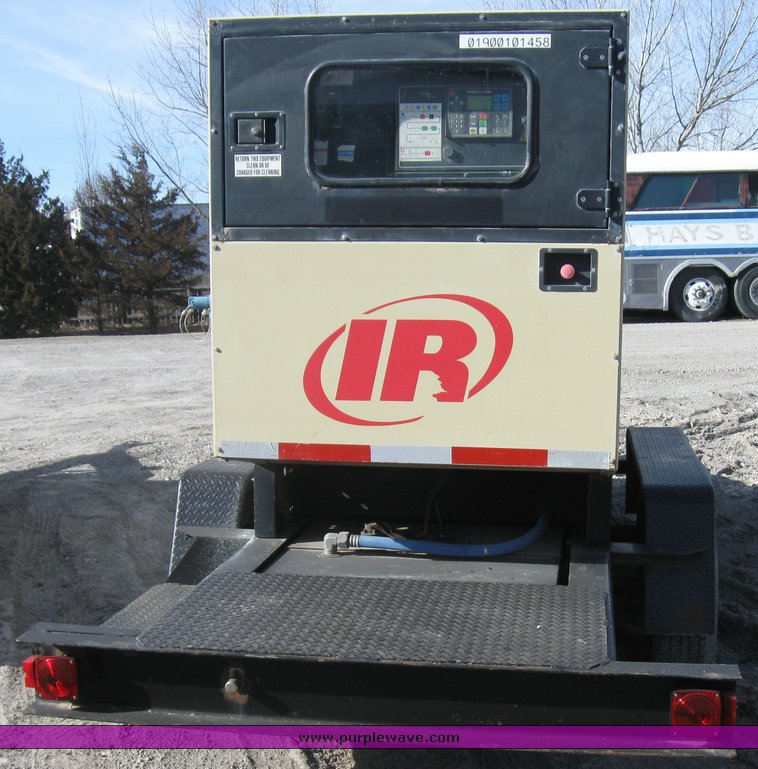 image for item 8048 2001 Ingersoll Rand G190 generator on trailer
