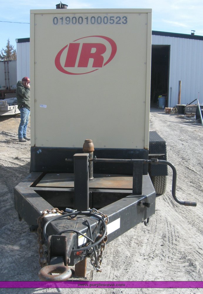 image for item 8049 2001 Ingersoll Rand G190 generator on trailer
