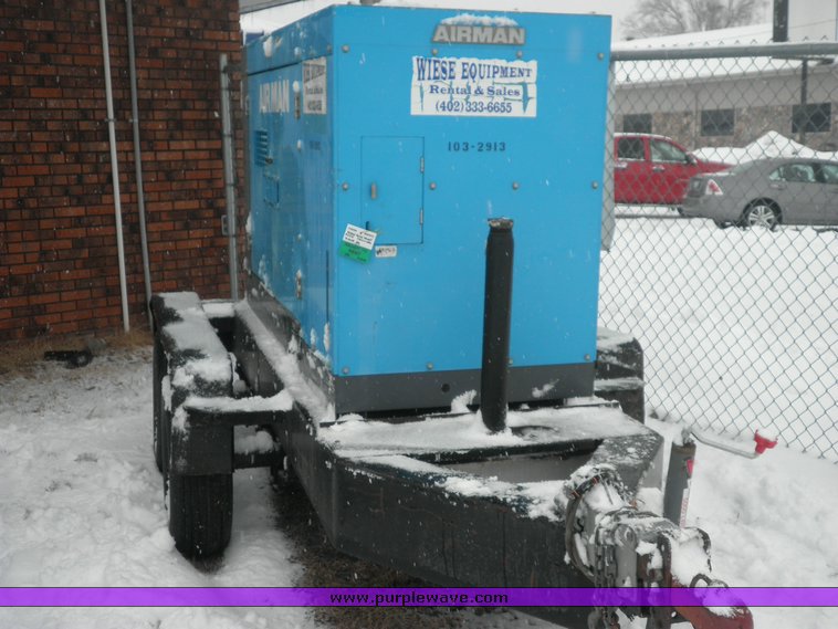 image for item 9108 2001 Air Man SDG45S-3A4 towable 36kw generator