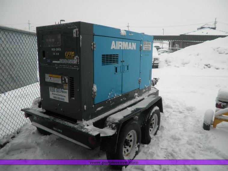 image for item 9108 2001 Air Man SDG45S-3A4 towable 36kw generator