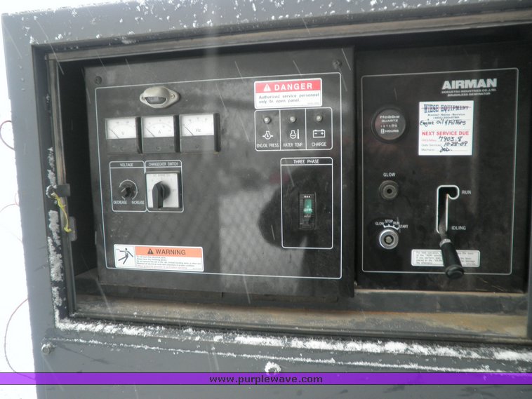 image for item 9108 2001 Air Man SDG45S-3A4 towable 36kw generator