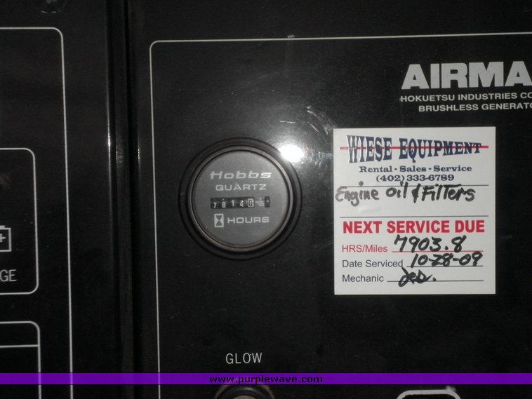 image for item 9108 2001 Air Man SDG45S-3A4 towable 36kw generator