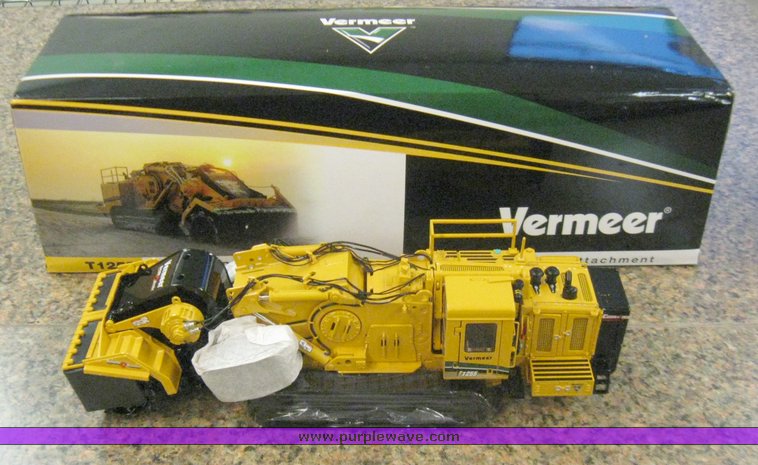 image for item 3031 Scale model of a Vermeer T1255 Commander 3 tractor with terrain leveler attachment
