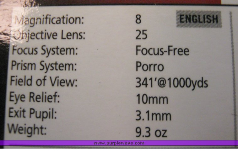 image for item 3043 Bushnell 8x binoculars