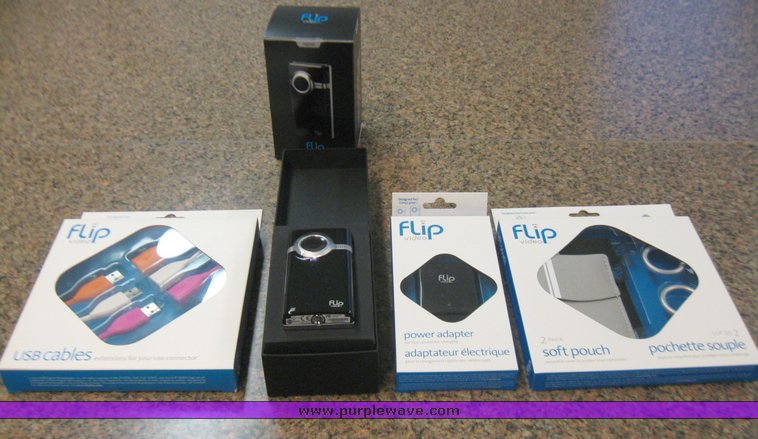 image for item 3045 Flip video camera with accessories