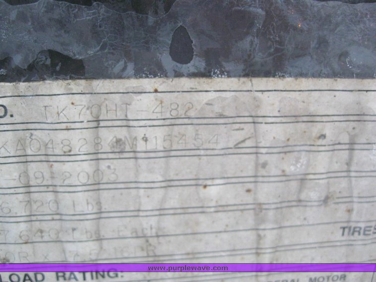 image for item 6847 2004 Trail King TK70HT 48' hydratail trailer