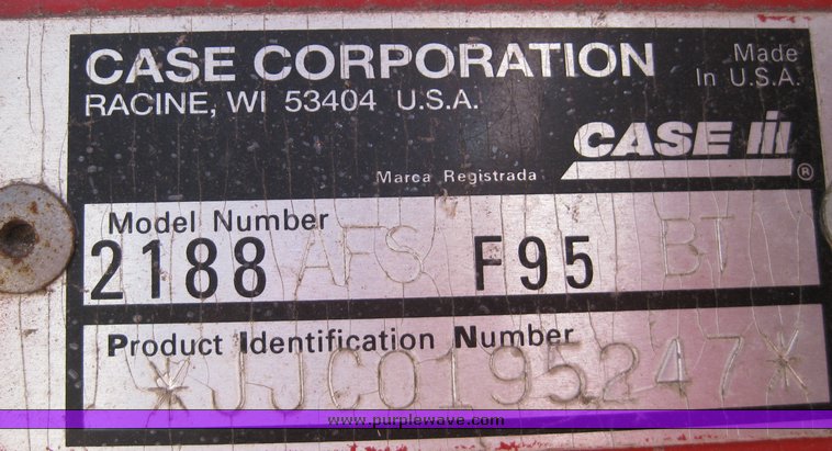 image for item 2100 1997 Case IH 2188 AFS combine