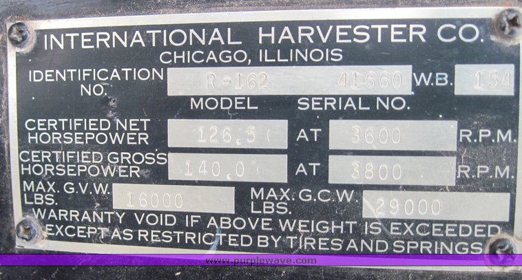 image for item 4469 1955 International R-162