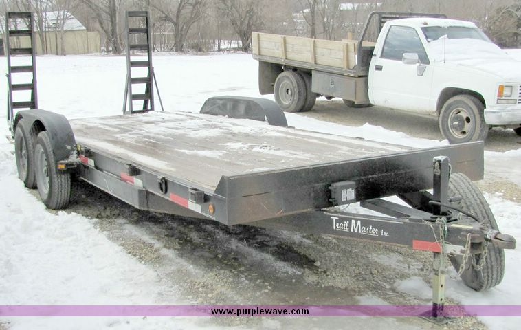 image for item 5066 2003 Trailmaster 18' tandem axle trailer