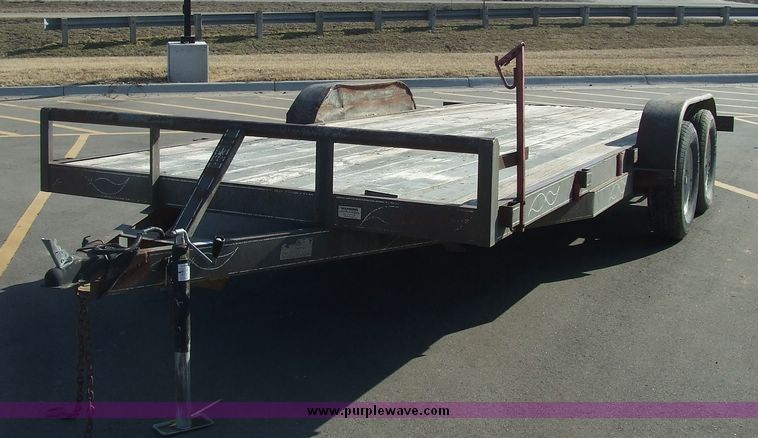 image for item 6636 1999 Buck 16' tandem axle trailer