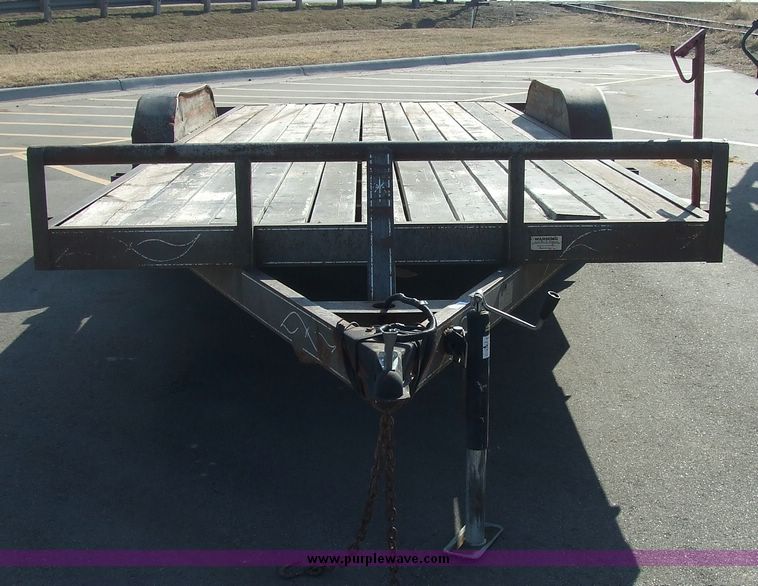 image for item 6636 1999 Buck 16' tandem axle trailer