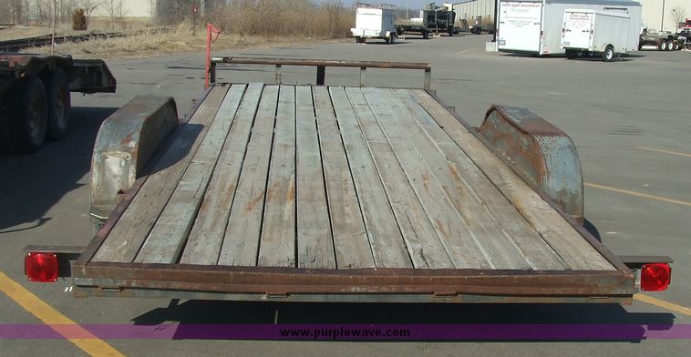 image for item 6636 1999 Buck 16' tandem axle trailer