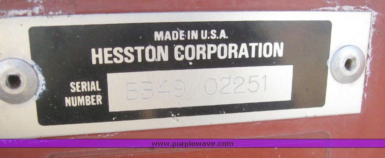 image for item 6836 1996 Hesston 4900 large square baler