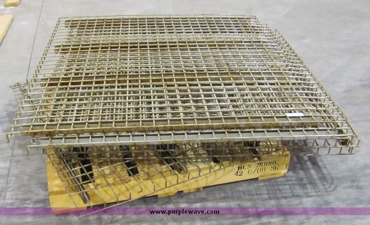 image for item 6681 (6) 48" wire shelving for pallet racking