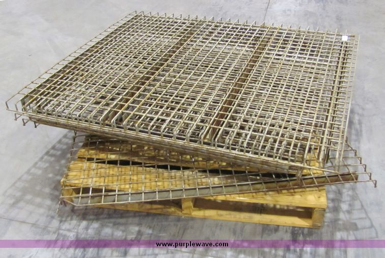 image for item 6681 (6) 48" wire shelving for pallet racking
