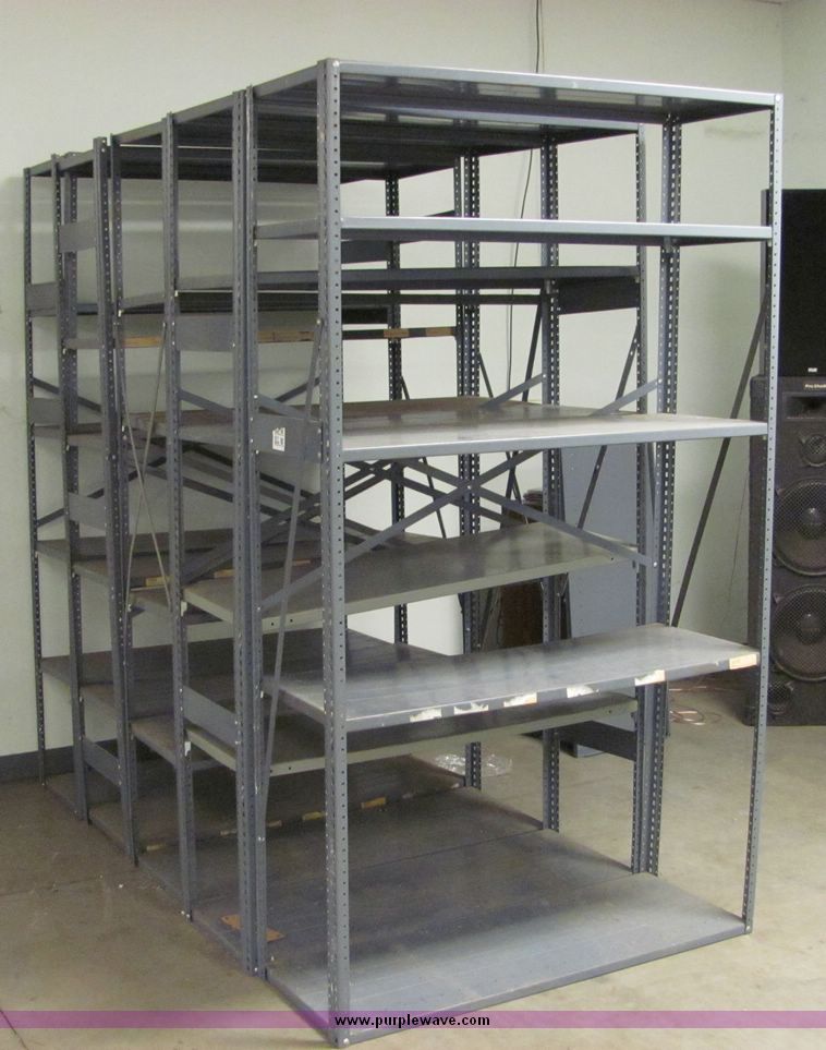 image for item 6717 (5) assorted metal shelves
