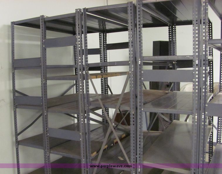 image for item 6717 (5) assorted metal shelves