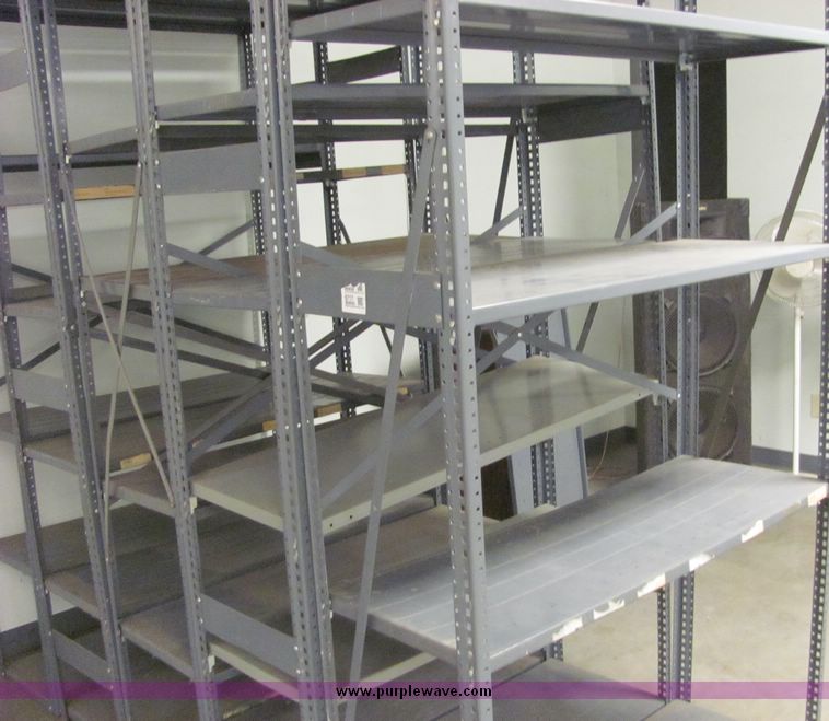 image for item 6717 (5) assorted metal shelves