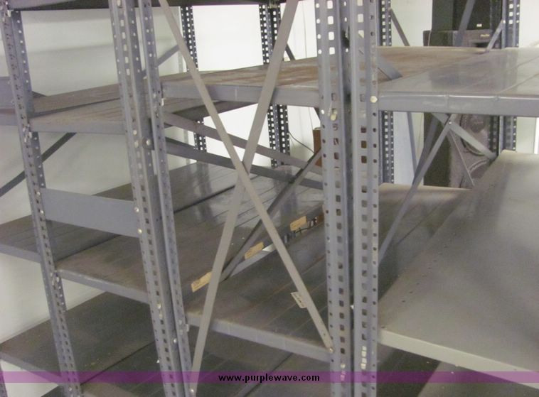 image for item 6717 (5) assorted metal shelves