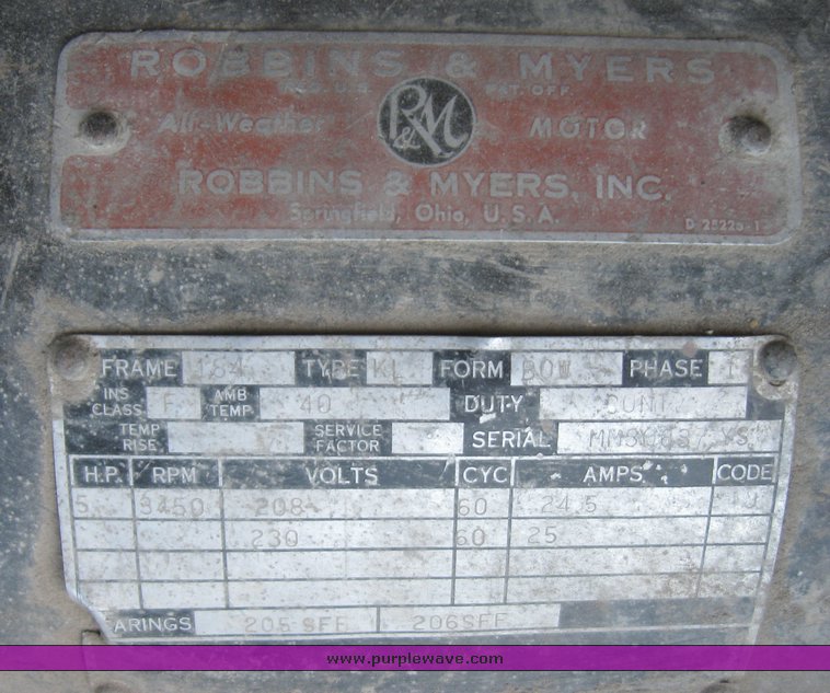 image for item 8085 Robbins and Myers heavy duty wheel balancer
