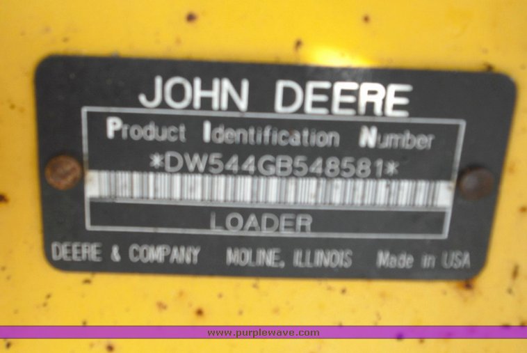image for item 3018 1995 John Deere 544G wheel loader