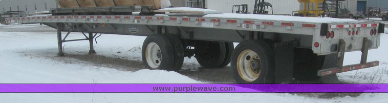 image for item 7810 1997 Wilson CF-900 48' spread axle flat bed trailer