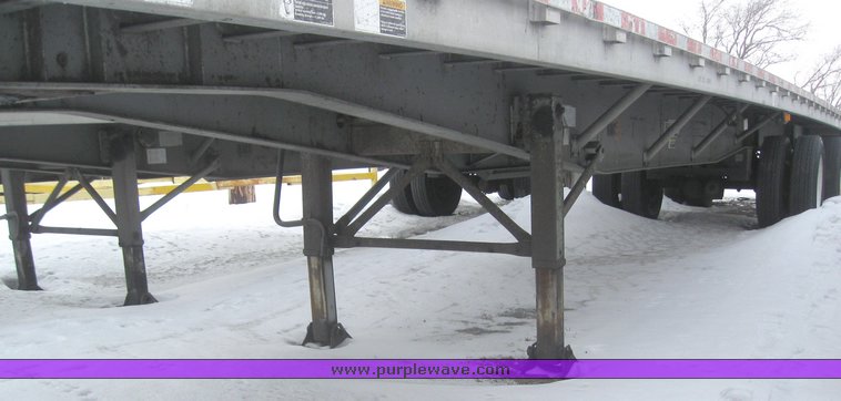 image for item 7814 Wilson 48' spread axle flat bed trailer