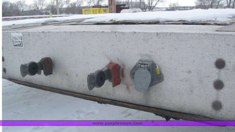 image for item 7814 Wilson 48' spread axle flat bed trailer