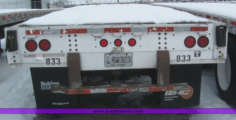image for item 7816 1995 Wilson 48' spread axle flatbed trailer