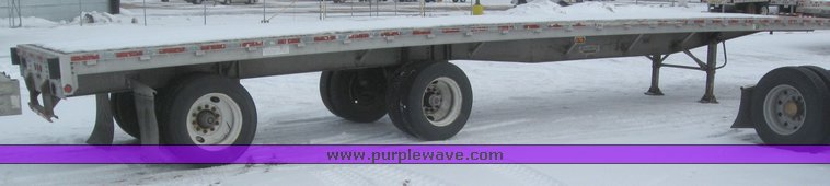 image for item 7817 1995 Wilson 48' spread axle flat bed trailer
