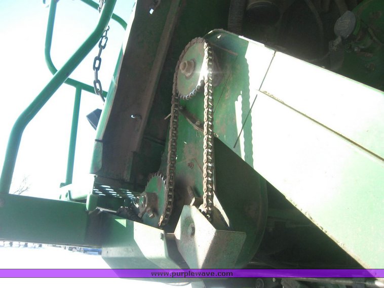 image for item 3890 1990 John Deere 9600 combine with John Deere 930 platform