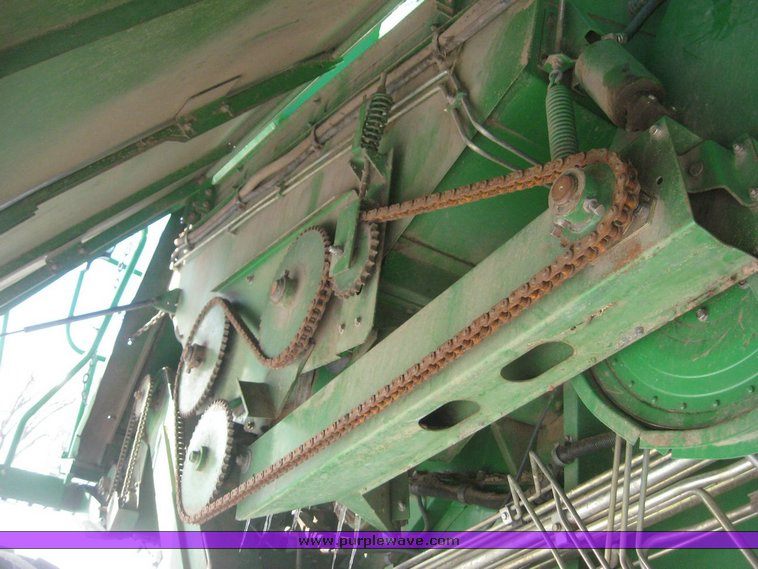 image for item 3890 1990 John Deere 9600 combine with John Deere 930 platform