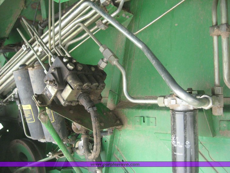 image for item 3890 1990 John Deere 9600 combine with John Deere 930 platform