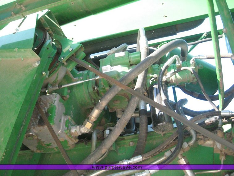 image for item 3890 1990 John Deere 9600 combine with John Deere 930 platform