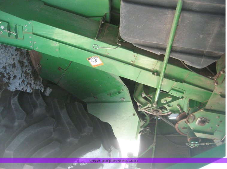 image for item 3890 1990 John Deere 9600 combine with John Deere 930 platform