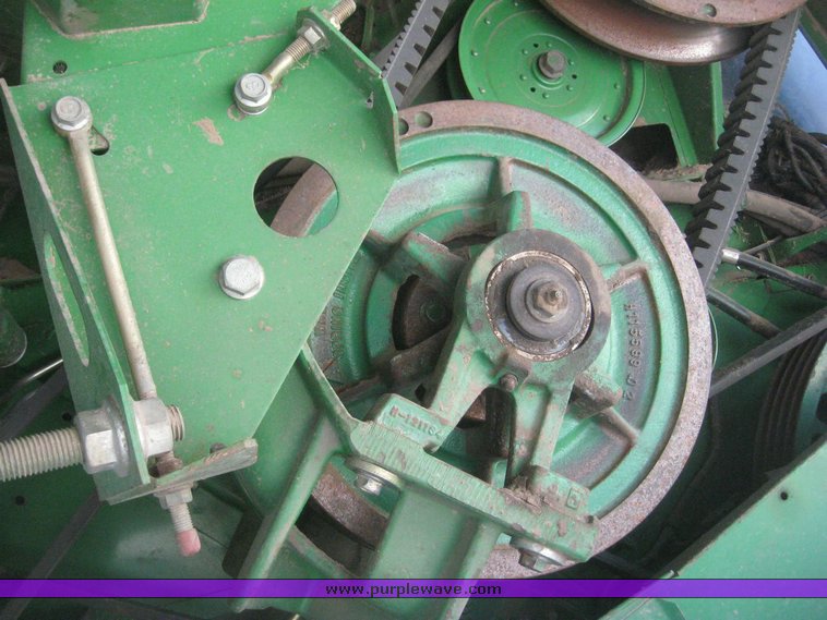 image for item 3890 1990 John Deere 9600 combine with John Deere 930 platform