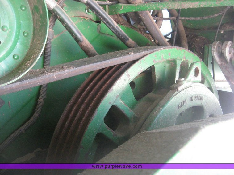 image for item 3890 1990 John Deere 9600 combine with John Deere 930 platform