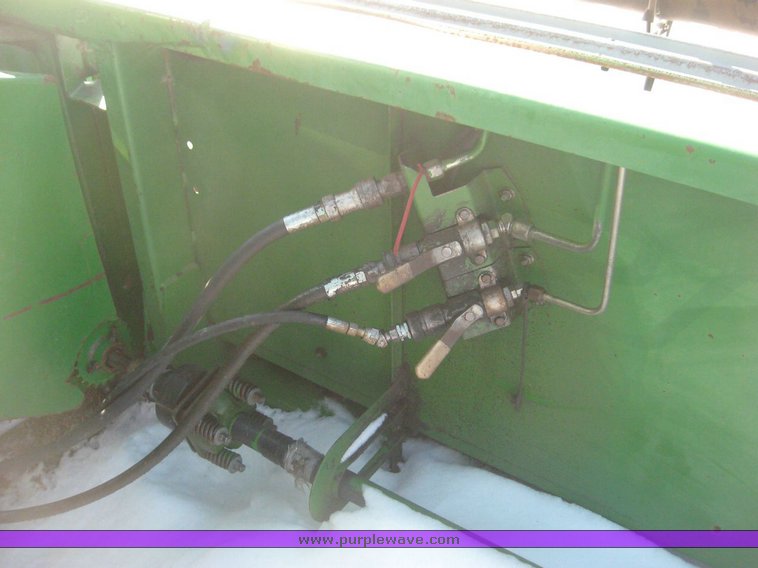 image for item 3890 1990 John Deere 9600 combine with John Deere 930 platform