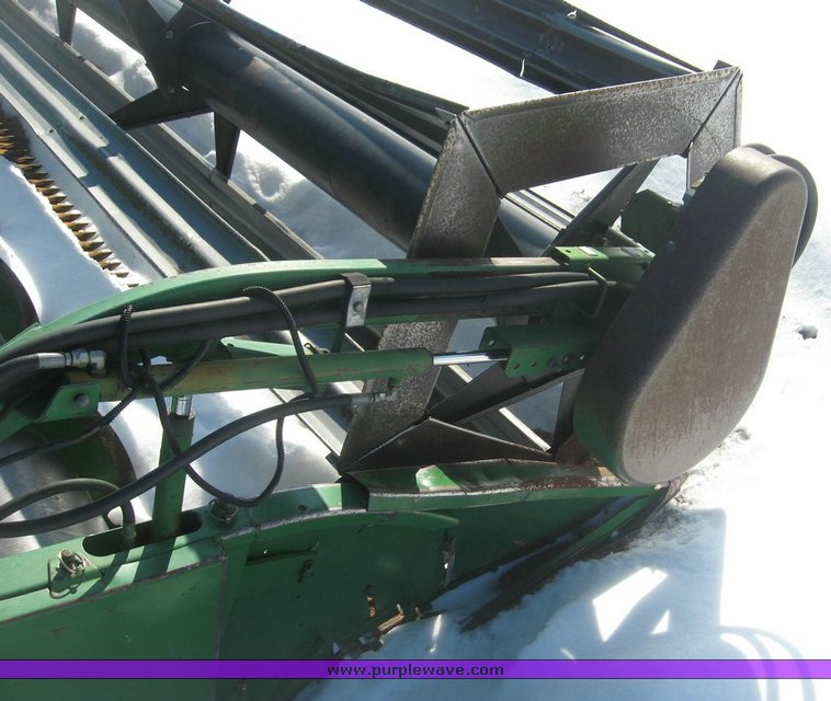 image for item 3890 1990 John Deere 9600 combine with John Deere 930 platform