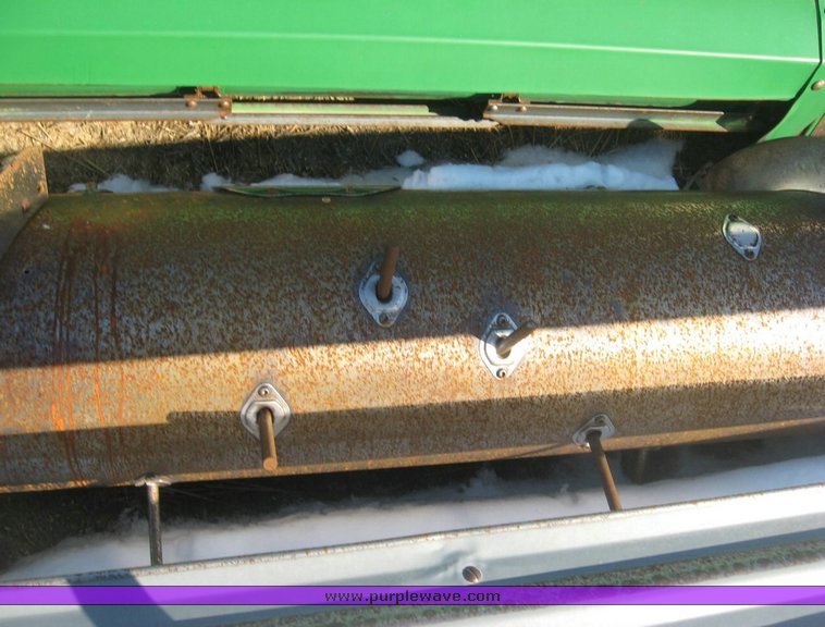 image for item 3890 1990 John Deere 9600 combine with John Deere 930 platform