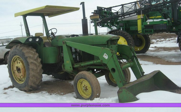 image for item 3895 John Deere 4020 Wheatland tractor with John Deere 148 loader