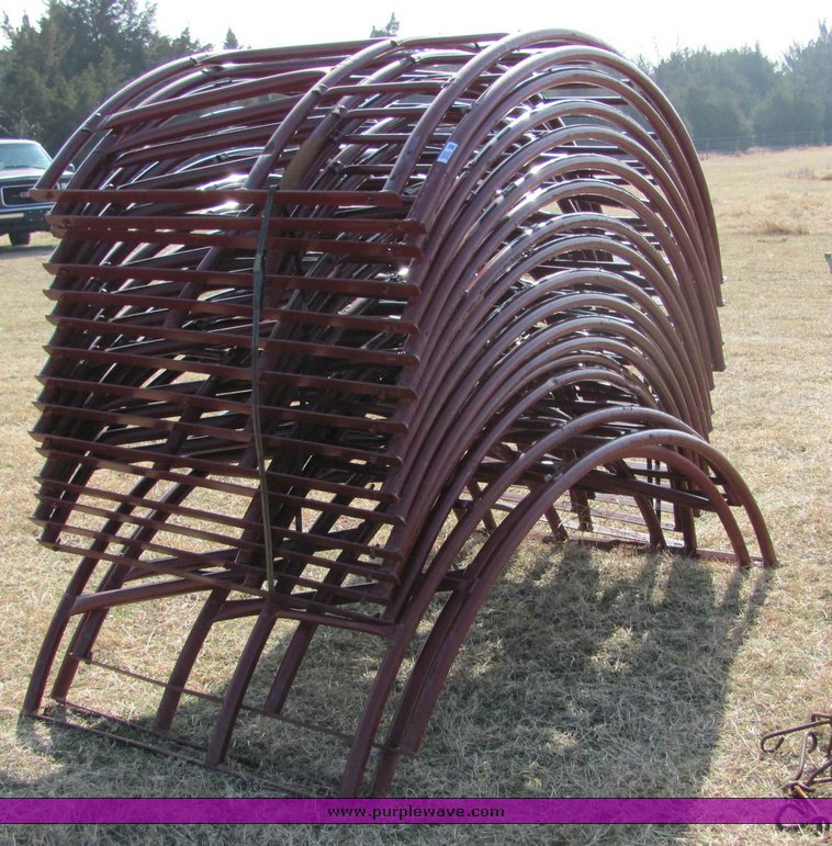 image for item 6669 (6) 8' B and J round bale feeders